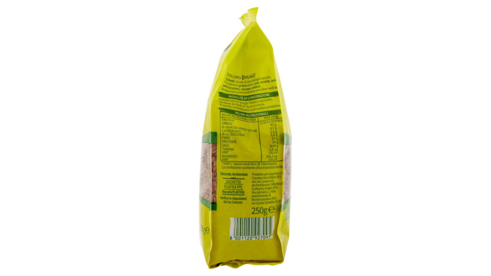 Semi Di Lino Biologici 250 G