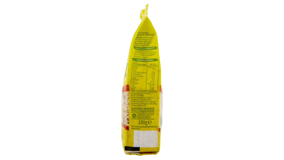 Semi Di Canapa Decorticati Biologici 150 G