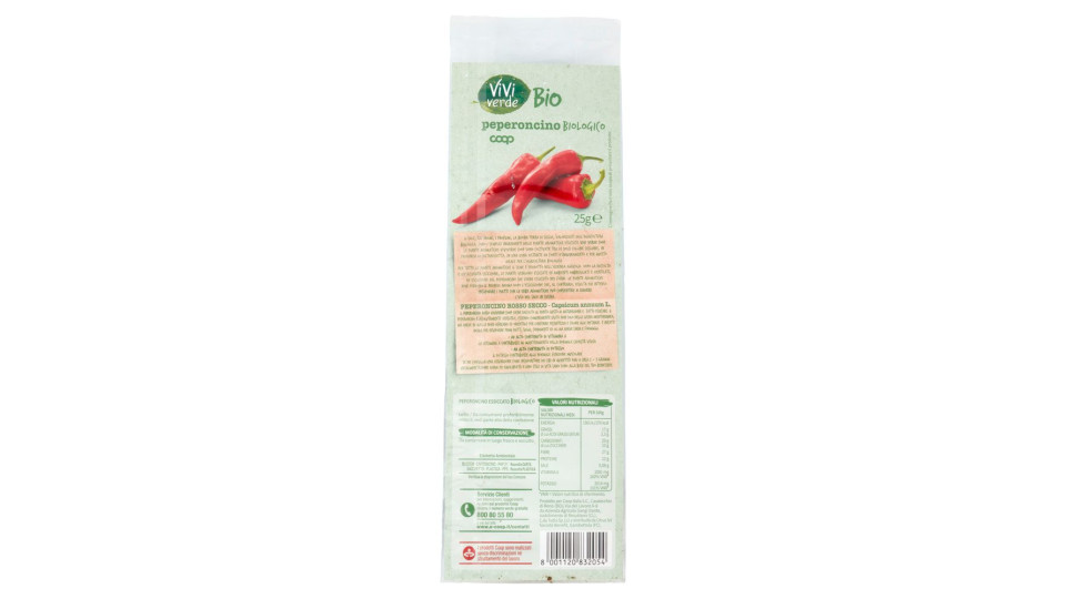 Peperoncino Biologico 25 G