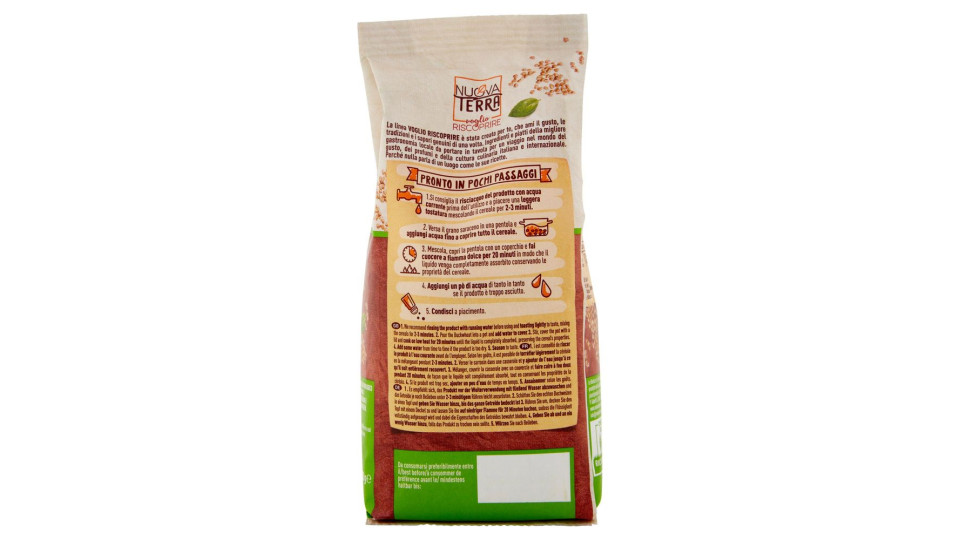 Nuova Terra Voglio Riscoprire Grano Saraceno Bio 300 G