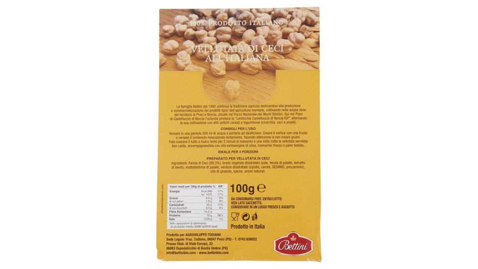 Bettini Vellutata Di Ceci All'italiana 100 G