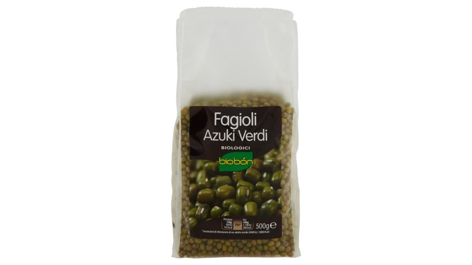 Biobón Fagioli Azuki Verdi Biologici 500 G