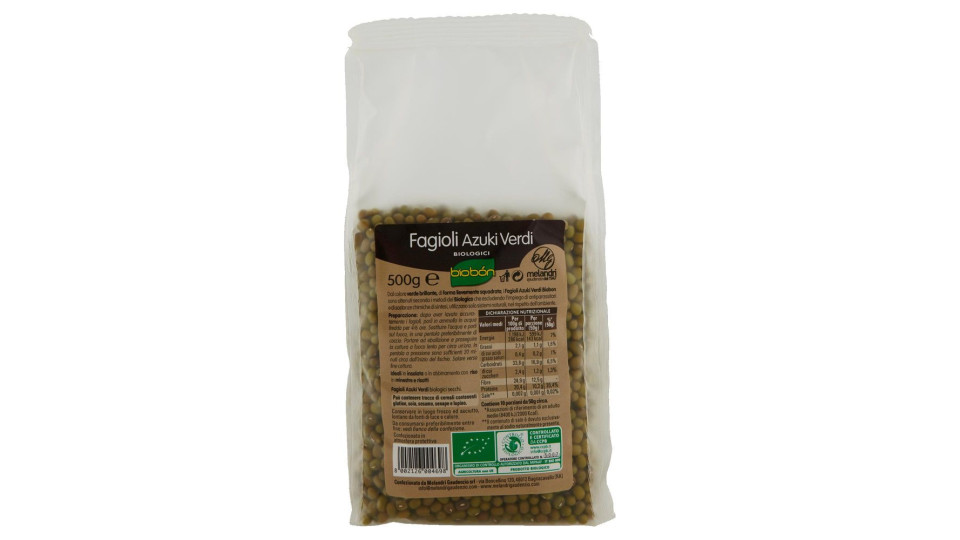Biobón Fagioli Azuki Verdi Biologici 500 G