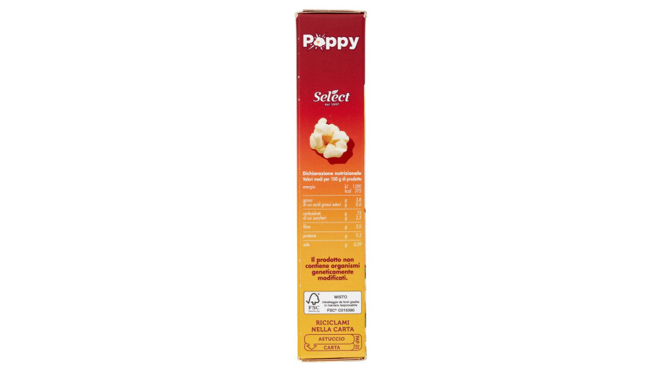 Select Poppy Mais Per Popcorn 250 G