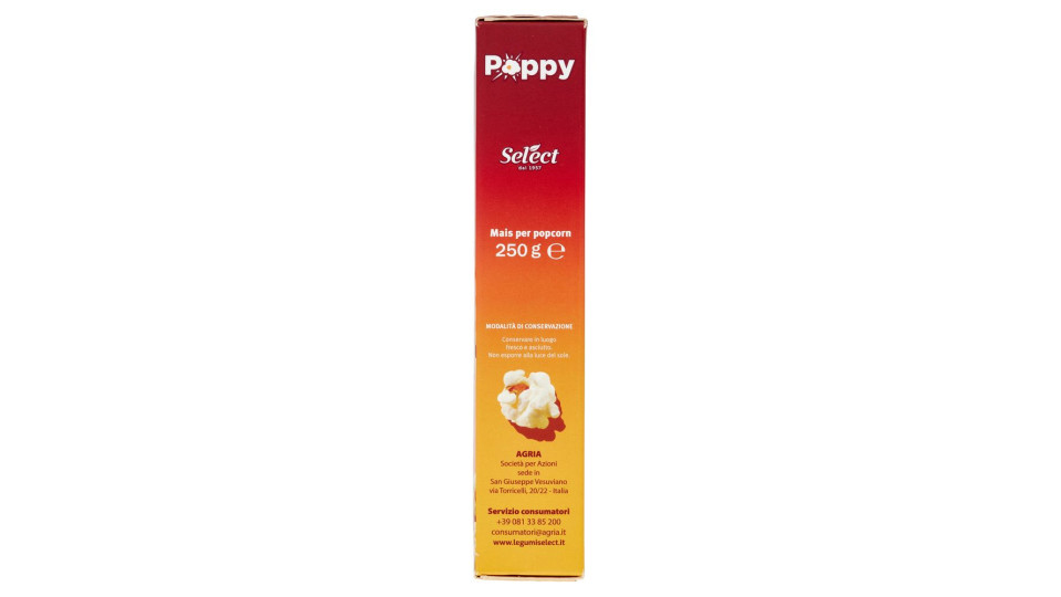 Select Poppy Mais Per Popcorn 250 G
