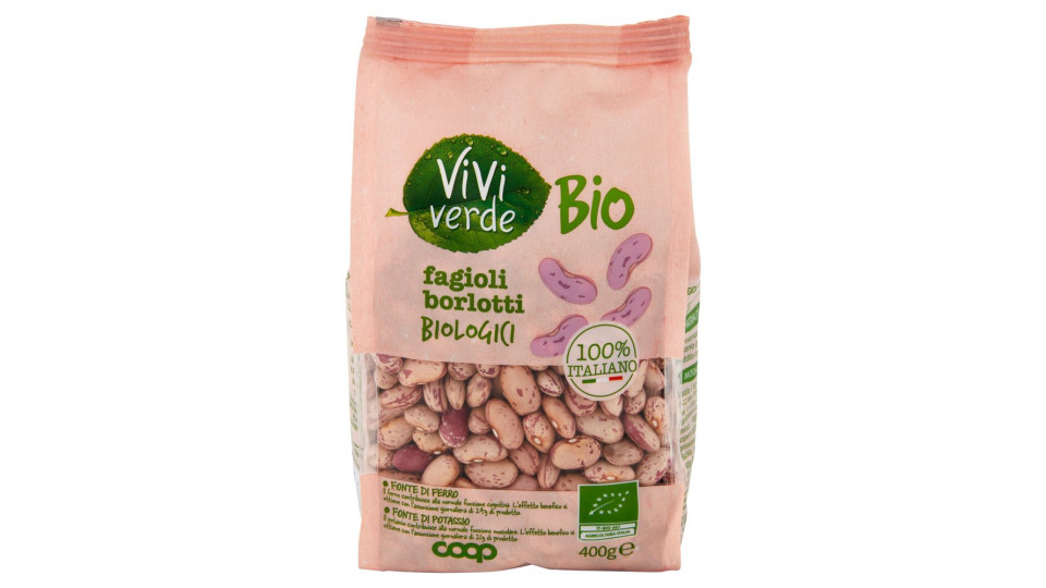 Fagioli Borlotti Biologici  Secchi 400 G