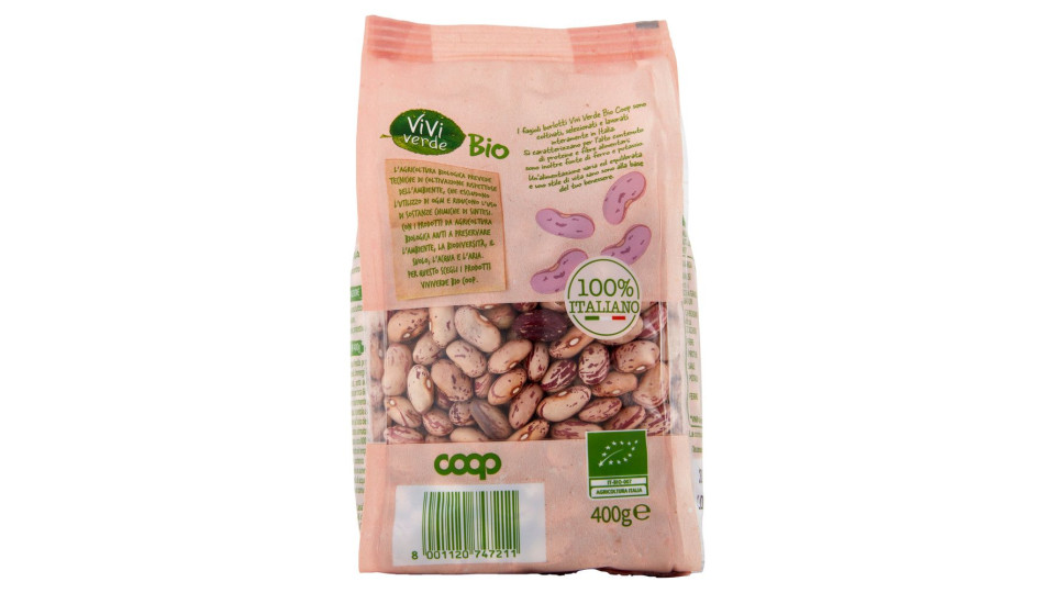 Fagioli Borlotti Biologici  Secchi 400 G