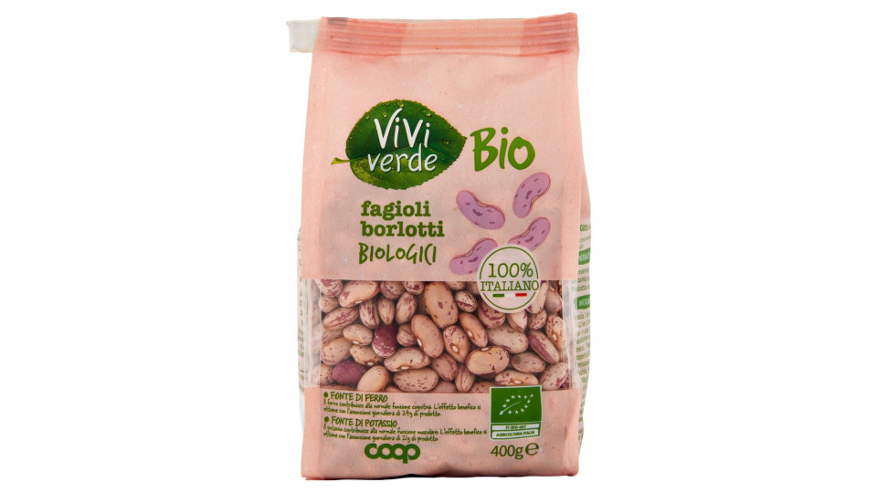 Fagioli Borlotti Biologici  Secchi 400 G