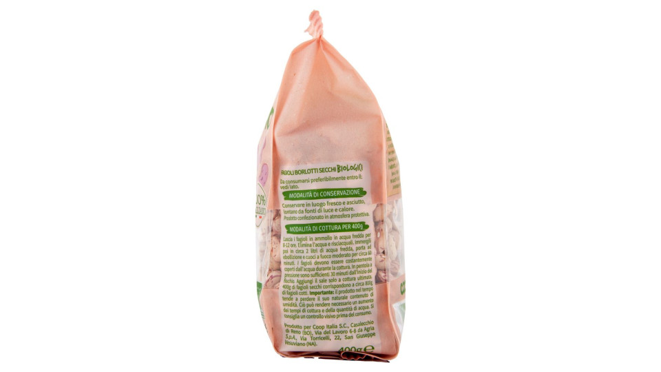 Fagioli Borlotti Biologici  Secchi 400 G