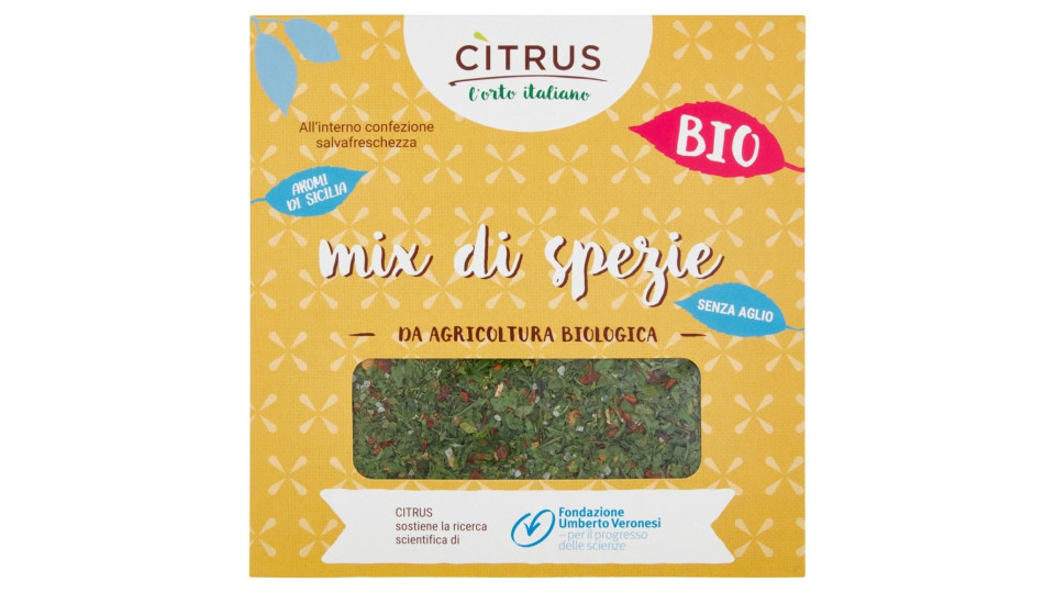 Citrus L'orto Italiano Bio Mix Di Spezie Senza Aglio 30 G