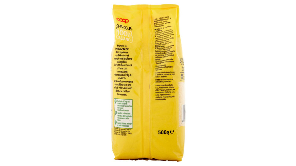 Cous Cous 100% Italiano 500 G
