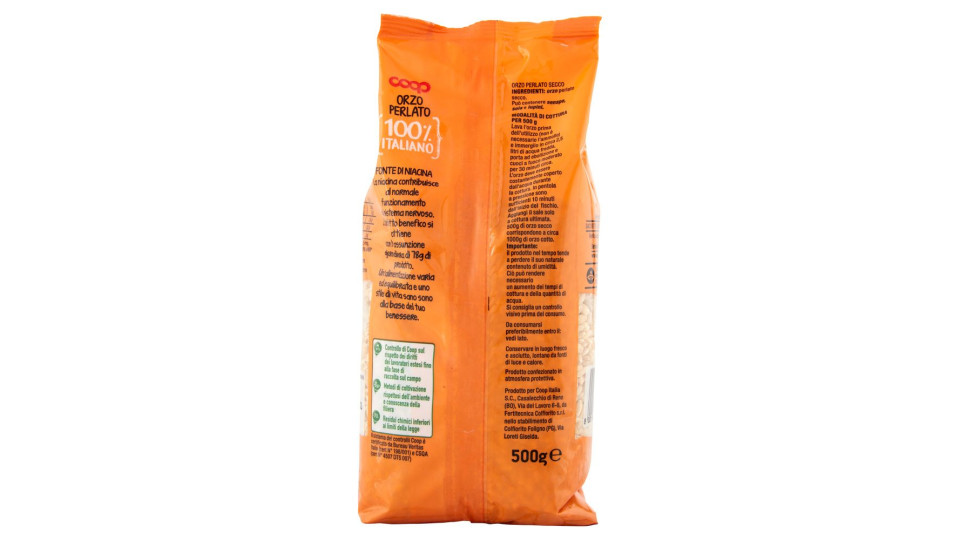 Orzo Perlato 100% Italiano 500 G