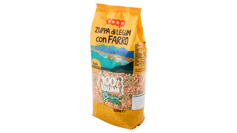 Zuppa Di Legumi Con Farro 100% Italiani 500 G