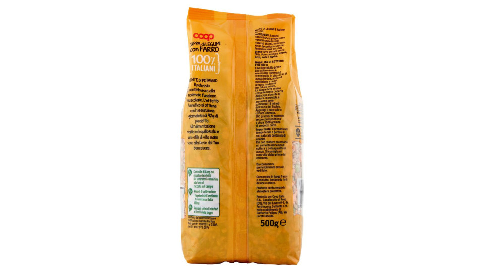 Zuppa Di Legumi Con Farro 100% Italiani 500 G