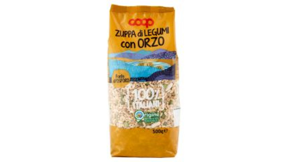 Zuppa Di Legumi Con Orzo 100% Italiani 500 G