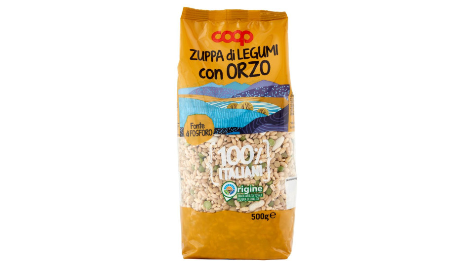 Zuppa Di Legumi Con Orzo 100% Italiani 500 G