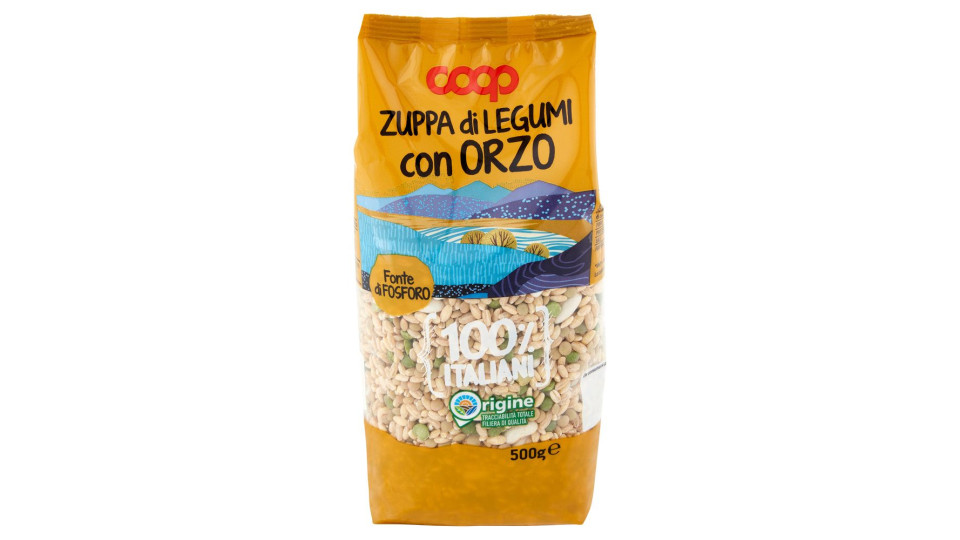 Zuppa Di Legumi Con Orzo 100% Italiani 500 G