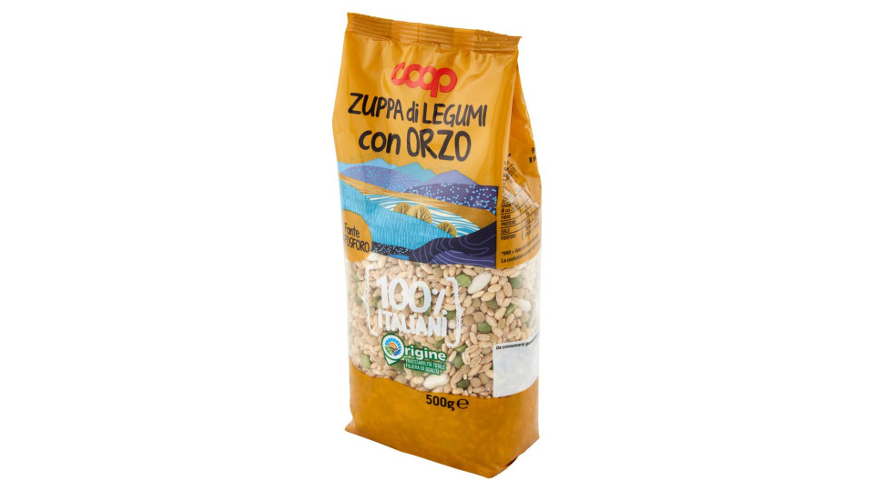Zuppa Di Legumi Con Orzo 100% Italiani 500 G