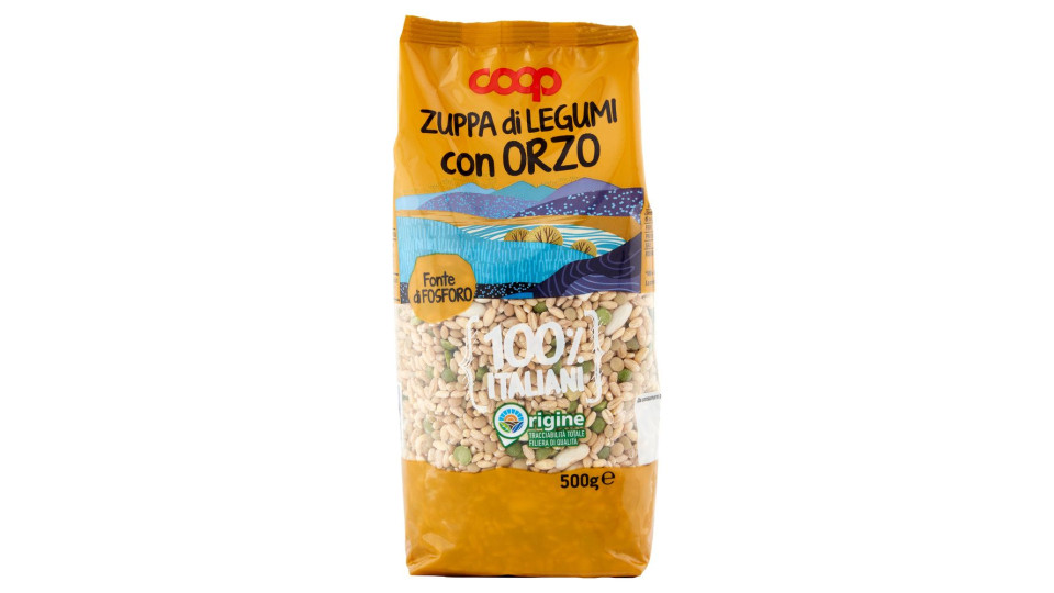 Zuppa Di Legumi Con Orzo 100% Italiani 500 G