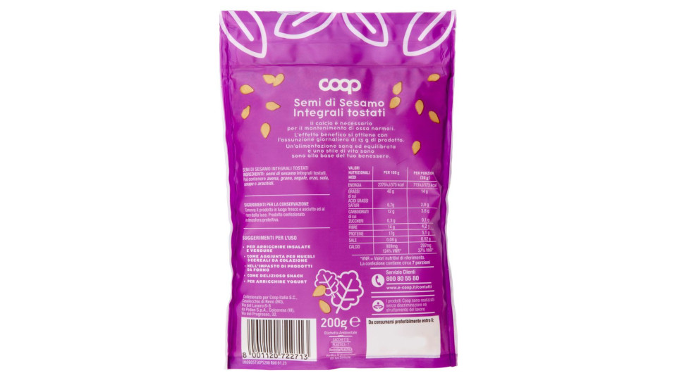Semi Di Sesamo Tostati 200 G