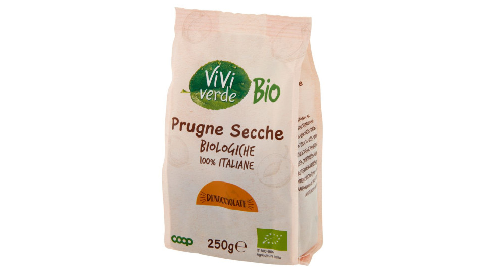 Prugne Secche Biologiche 100% Italiane Denocciolate 250 G