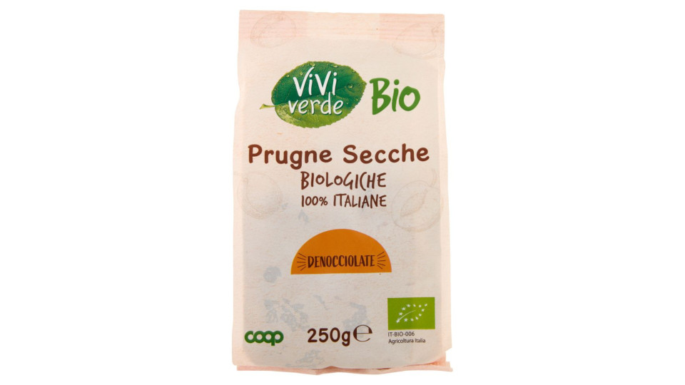 Prugne Secche Biologiche 100% Italiane Denocciolate 250 G