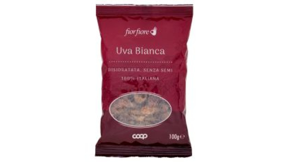 Uva Bianca Disidratata, Senza Semi 100% Italiana 100 G