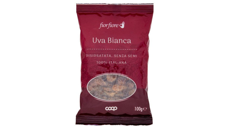Uva Bianca Disidratata, Senza Semi 100% Italiana 100 G