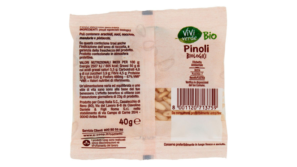 Pinoli Biologici 40 G