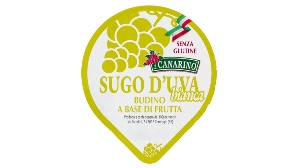 Il Canarino Sugo D'uva Bianca Budino A Base Di Frutta 150 G