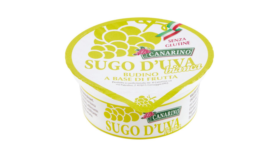 Il Canarino Sugo D'uva Bianca Budino A Base Di Frutta 150 G