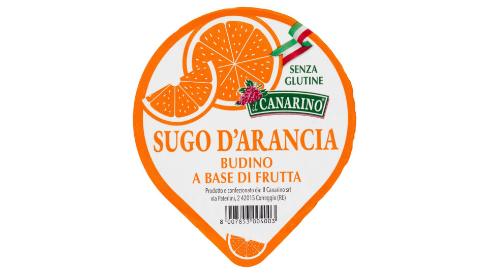 Il Canarino Sugo D'arancia Budino A Base Di Frutta 150 G