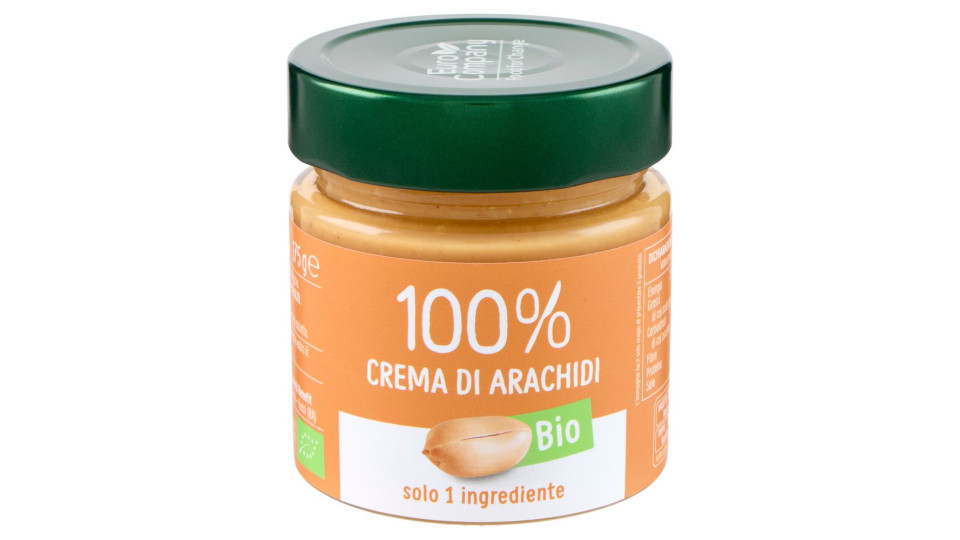 Euro Company 100% Crema Di Arachidi Bio 175 G