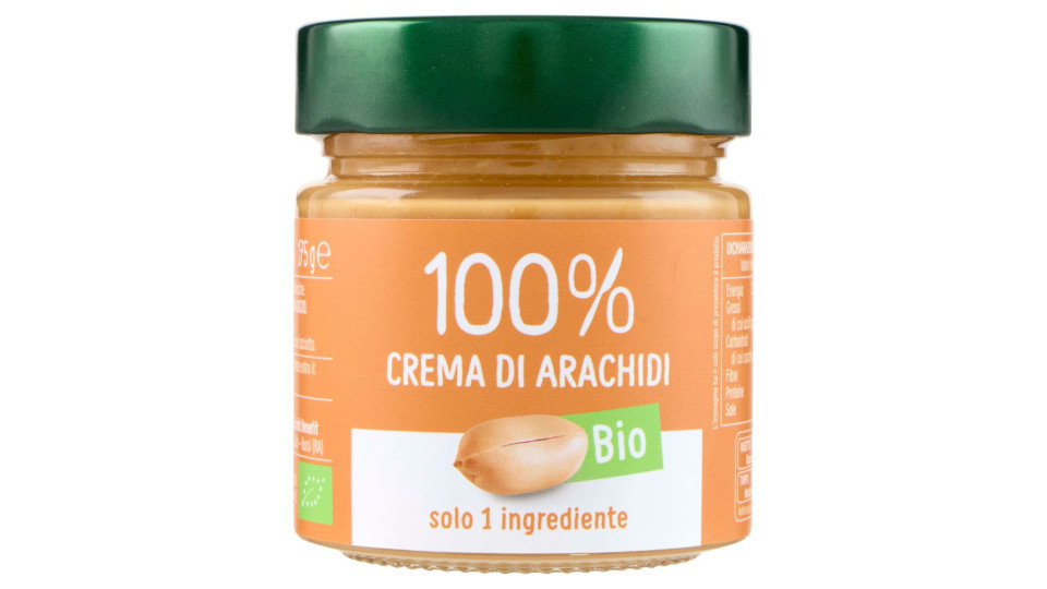 Euro Company 100% Crema Di Arachidi Bio 175 G