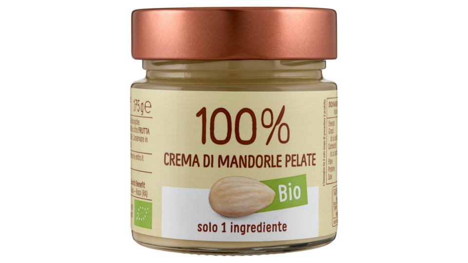 Euro Company 100% Crema Di Mandorle Pelate Bio 175 G