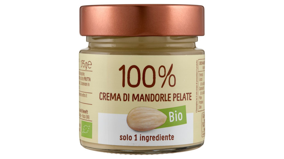Euro Company 100% Crema Di Mandorle Pelate Bio 175 G