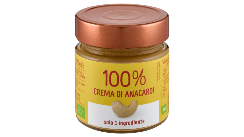 Euro Company 100% Crema Di Anacardi Bio 175 G