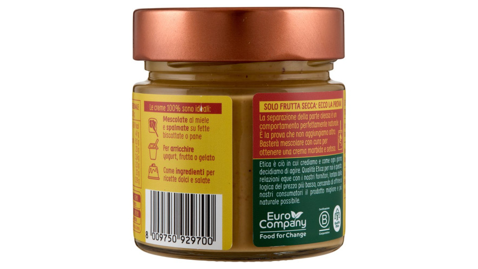 Euro Company 100% Crema Di Anacardi Bio 175 G