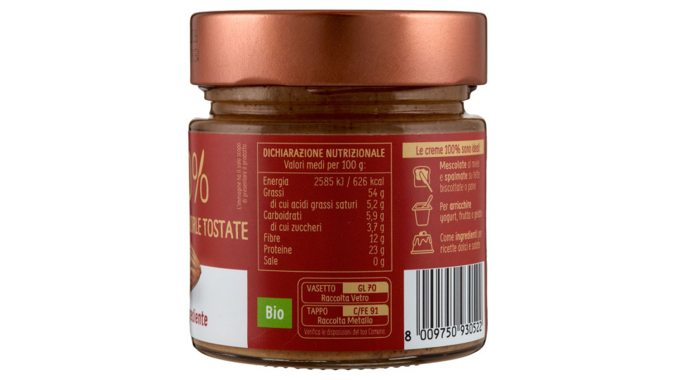 Euro Company 100% Crema Di Mandorle Tostate Bio 175 G