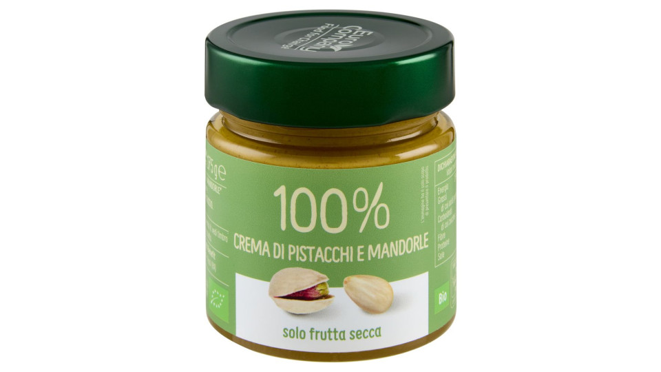 Euro Company 100% Crema Di Pistacchi E Mandorle Bio 175 G