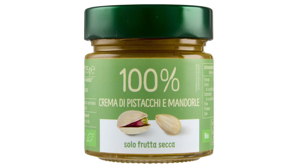 Euro Company 100% Crema Di Pistacchi E Mandorle Bio 175 G