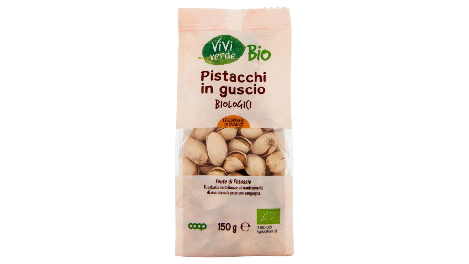 Pistacchi In Guscio Biologici Leggermente Salati 150 G
