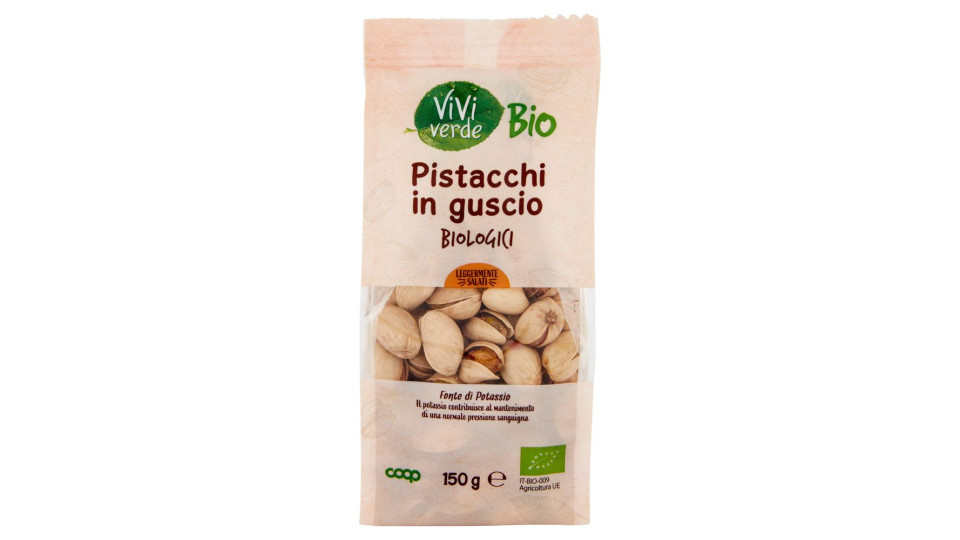 Pistacchi In Guscio Biologici Leggermente Salati 150 G