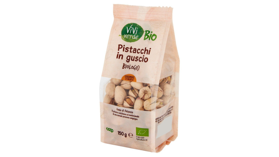 Pistacchi In Guscio Biologici Leggermente Salati 150 G