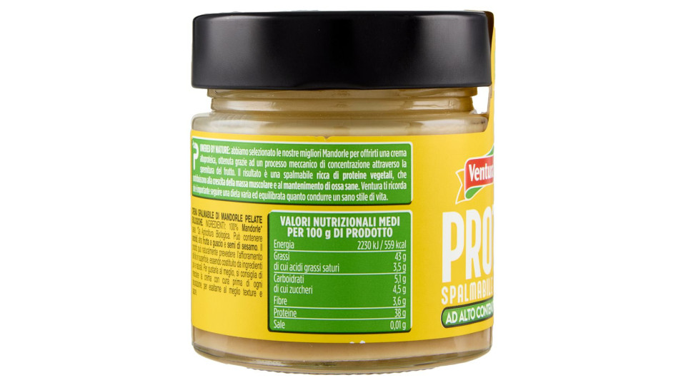 Ventura Proteica Spalmabile 100% Mandorle Biologica 175 G