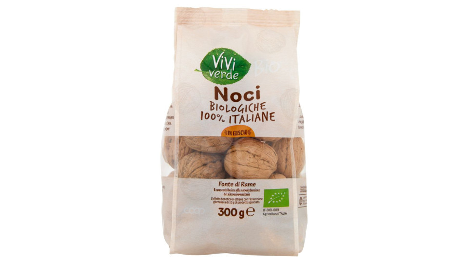 Noci Biologiche 100% Italiane In Guscio 300 G