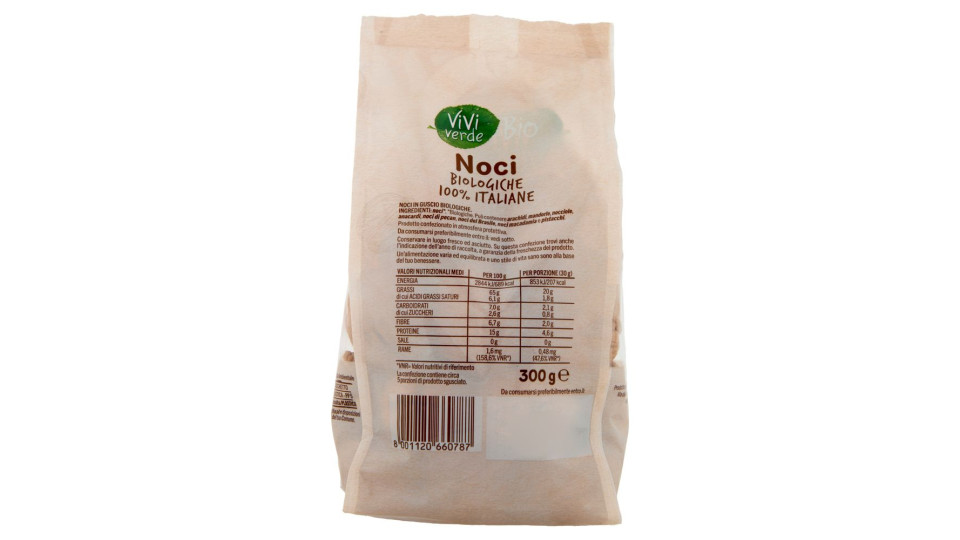 Noci Biologiche 100% Italiane In Guscio 300 G