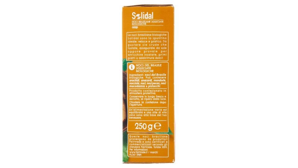 Noci Brasiliane Sgusciate Biologiche 250 G