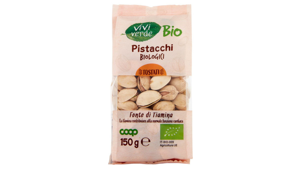 Pistacchi Biologici Tostati 150 G