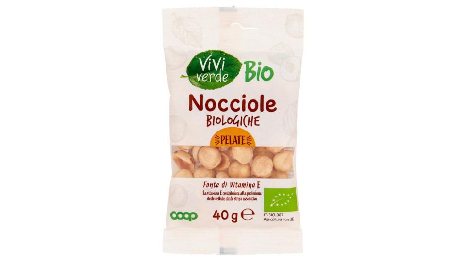 Nocciole Biologiche Pelate 40 G